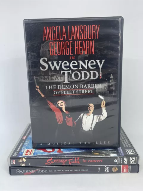 Sweeney Todd Bundle - Musical/in Concert/Film - Region (see Description)