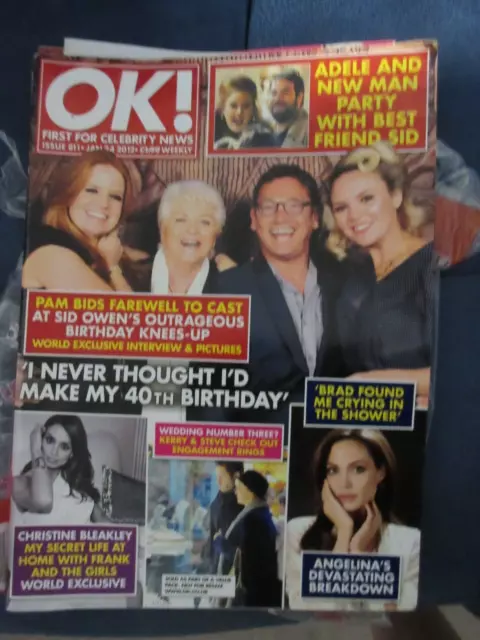 OK magazine 24 Jan 2012 Pam St Clement Sid Owen Christine Bleakley Angelina Kerr