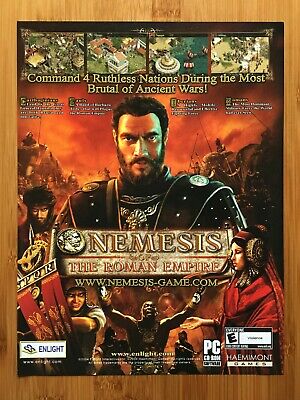 Nemesis of the Roman Empire PC 2004 Video Game Print Ad/Poster Official RTS Art
