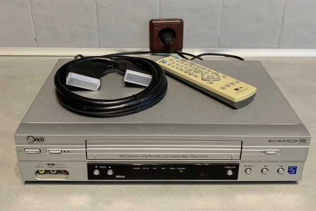 Magnétoscope VCR VHS _ LG MG64 _ 6 Têtes Hifi Stereo + Télécommande