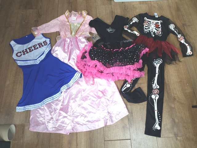 età 9-10 ragazze pacchetto di costumi, cheerleader, principessa ecc.