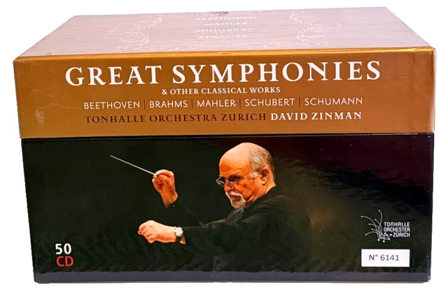 GREAT SYMPHONIES DAVID Zinman 50 CD Box Set Tonhalle Orchestra