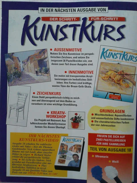 Ausgabe 18, Der Schritt-für-Schritt Kunstkurs, Malen und Zeichnen leicht gemacht