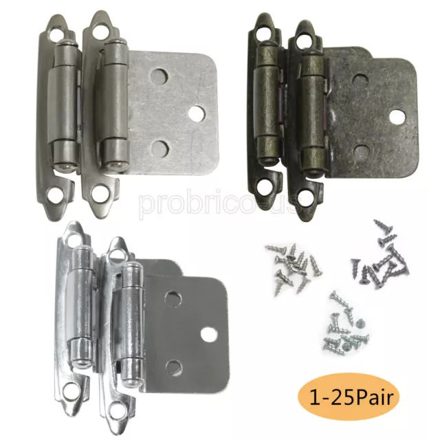 Probrico Kitchen/Cupboard Cabinet Door Hinges Self Closing Flush Hinges