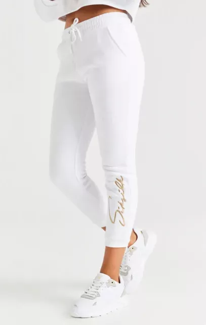 SikSilk Jogger Firma Bianca Ragazze 13-14 Anni