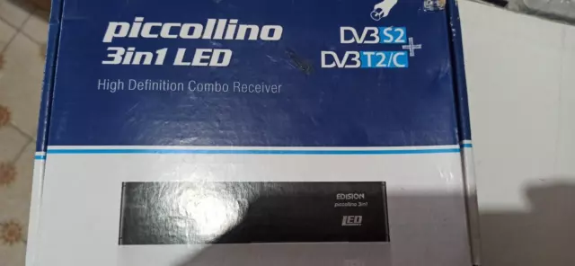 Decoder Edision Piccollino 3 In 1  Led - Dvbs2 - Dvbt2/C ,