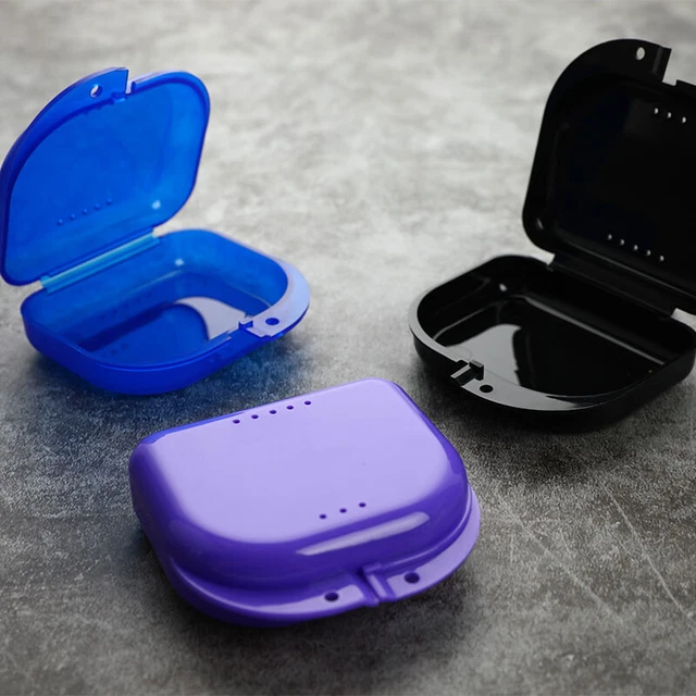 Tooth Retainer Box Brace Container Mouthguard Guard Denture Storage Case Clea^ob