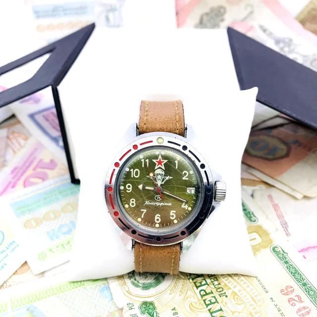 Montre Militaire Vostok Komandirskie Soviétique étoile Rouge - Mécanique Homme Occasion