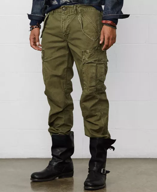 Denim & Supply Ralph Lauren Field Cargo Pant Olive Green Mens Size 31X32 2