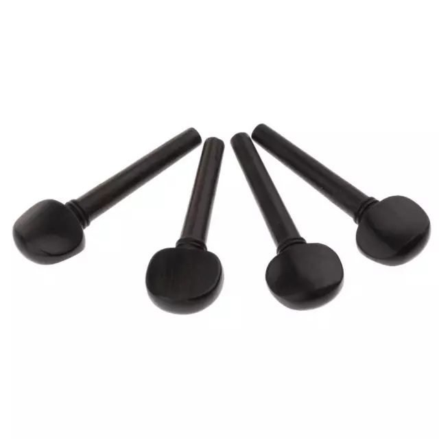 4pcs / set chevilles de réglage de violon ébène pour accessoires de pièces