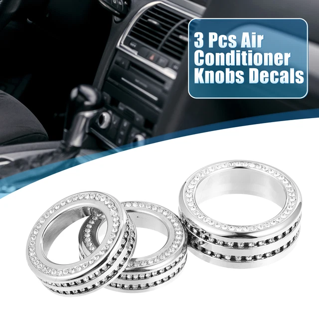 Air Conditioner Knobs Decals Switch Cover for Dodge Charger 2015-2022(Pack of 3)