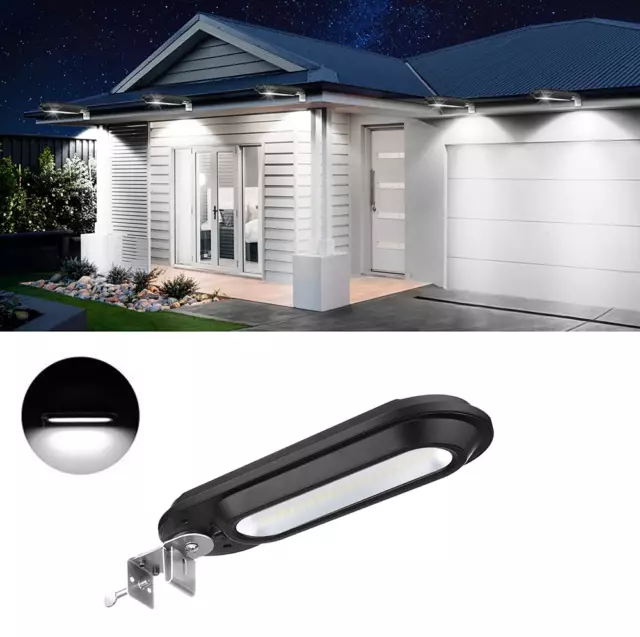 LED Solar Powered Gutter Light Outdoor Garden Yard Wall Fence Pathway Lamp AU