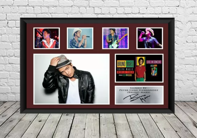 Bruno Mars Signed Poster Photo Print Autographed Memorabilia