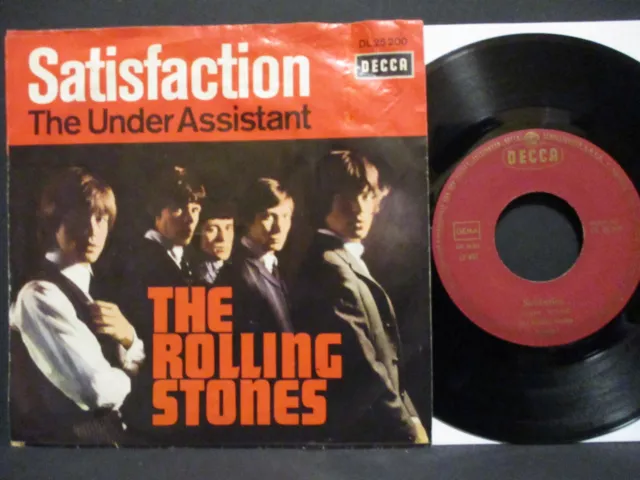 THE ROLLING STONES 7" :  Satisfaction / The Under Assistant = 8/1965