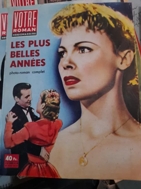 Revue cinéma Votre Roman 1ère année N°  23 de 1957 - Les plus belles années