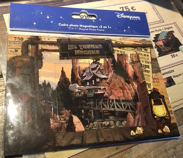 CADRE PHOTO MAGNÉTIQUE 10 x 15 cm  MAGNET BIG THUNDER MOUNTAIN Disneyland Paris