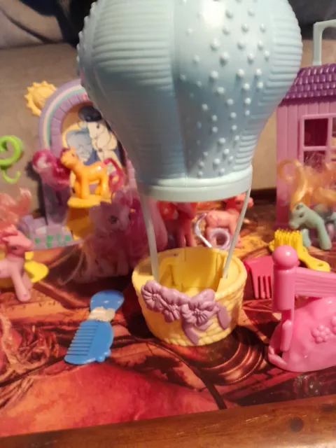 bundle of vintage my little pony g2 playsets and figures 3