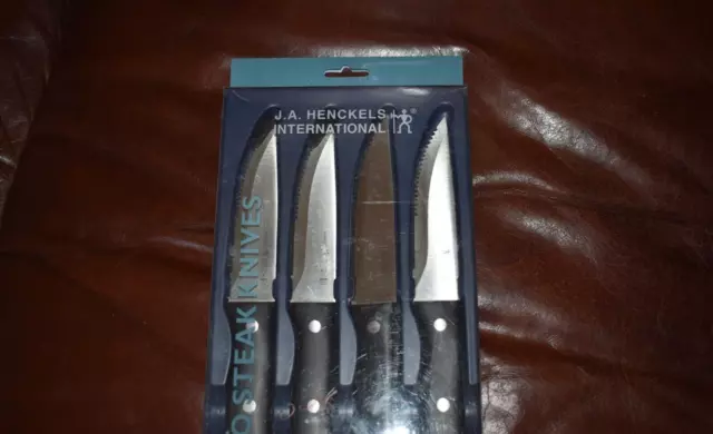 Lot Of 2 Two JA Henckels International 4 Piece Jumbo Steak Knife Sets