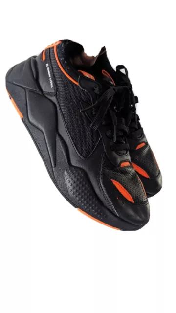 PUMA RS X WINTERIZED Trainers Black Ultra Orange UK Size 7 35.00