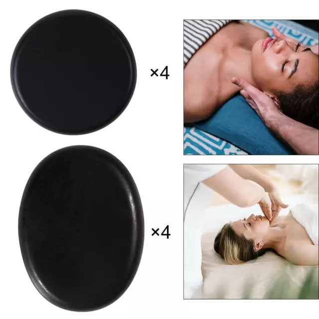 4Pcs/Set Hot Stone Massage Set Heated Warmer Rocks Basalt Stones Massage Spa