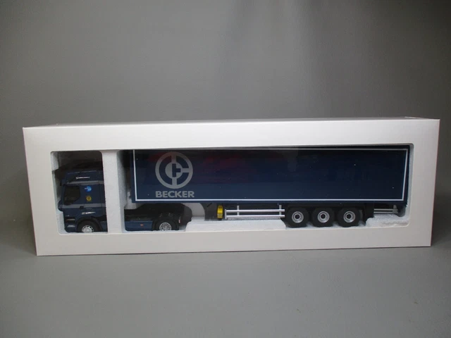 Eligor 1/43 Renault Premium Semi-remorque B2P Web – Bourse Du Fret – Blanc Et Noir