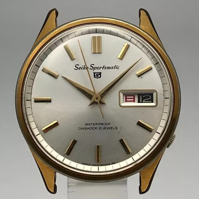 Reloj vintage 1965 Seiko 5 Sportsmatic 6619-8030 EGP automático para hombre Japón #1400 2