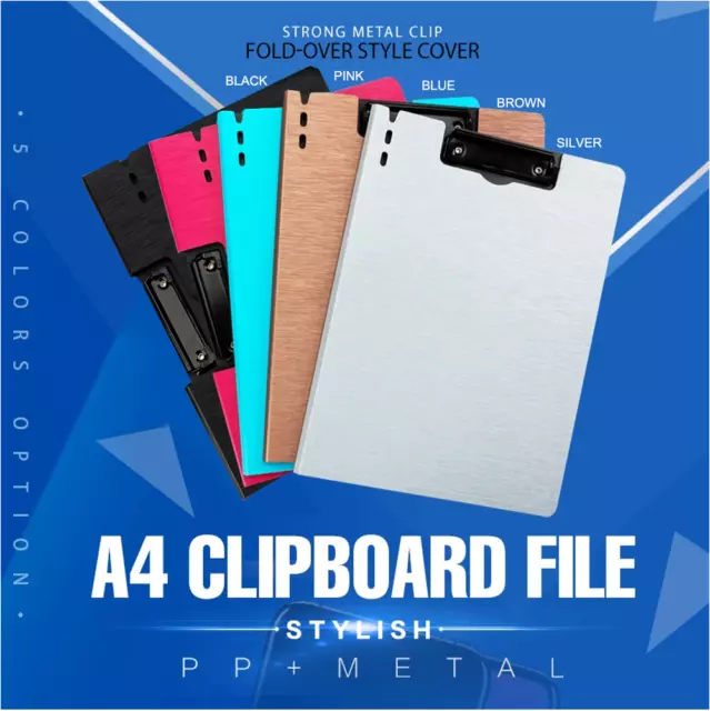 A4 Clipboard  Pen Holder Clip Board Office Business File Document Menu Holder