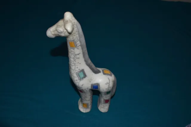 Raku studio pottery giraffe
