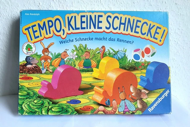 Ravensburger Tempo kleine Schnecke von 1998 Vollständig Brettspiel
