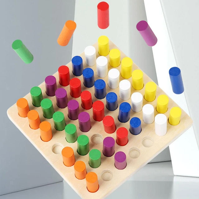 WOODEN COUNTING RODS Borad Calculation Math Number Counting Preschool ...