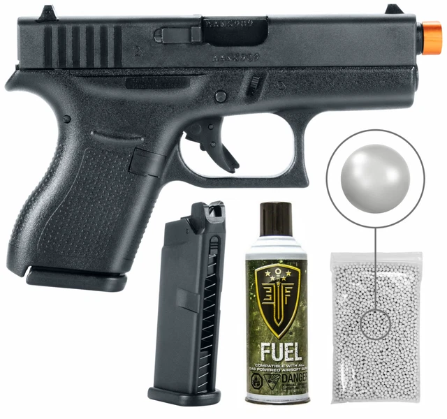 UMAREX GLOCK G42 GBB Blowback Airsoft Pistol w/ Green Gas and BBs and