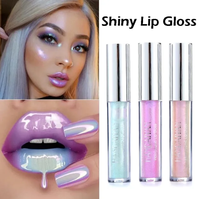 Glitter Liquid Lipstick Lip Gloss Shiny Waterproof Laser Holographic Moisturizin
