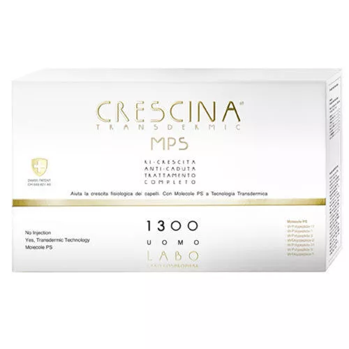 Labo Crescina Transdermic Mps Repousse + Antichute 1300 Cheveux Homme 20 +