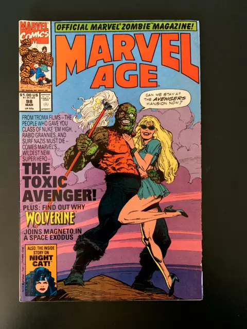 Marvel Age Volume 1 #98 March 1991 The Toxic Avenger Softcover Comic Book