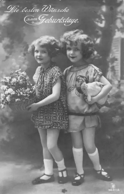 Alte Ansichtskarten Kinder Fotografie um 1910-30 beschrieben"3584"