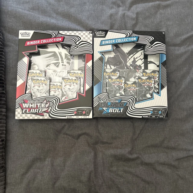 POKEMON BLACK BOLT and White Flare Binder Collections Both Sets