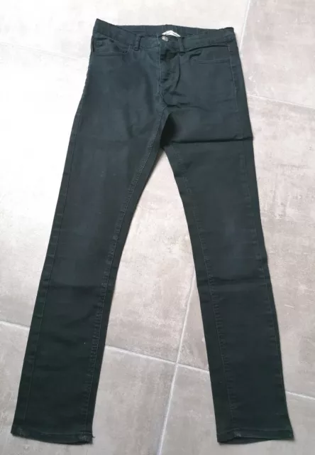 Jean slim fille noir 11-12 ans H&M