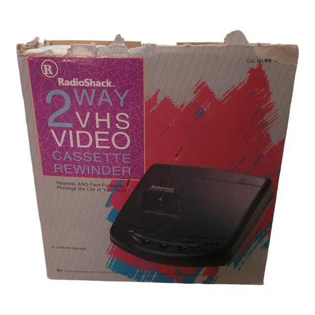 RADIO SHACK VHS Video Cassette Rewinder 2 Way Auto Stop / Eject System