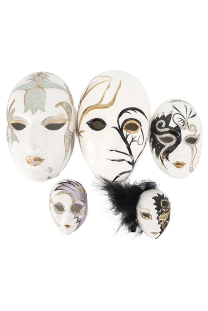 Maschera da parete porcellana