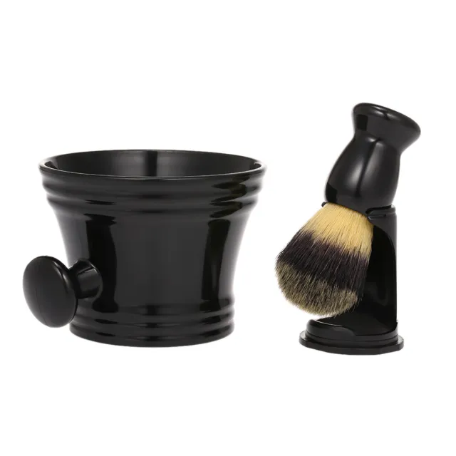 Shaving Kit for Men's Wet Shaving Brush Holder Stand Soap Bowl Mug Hair A1H2