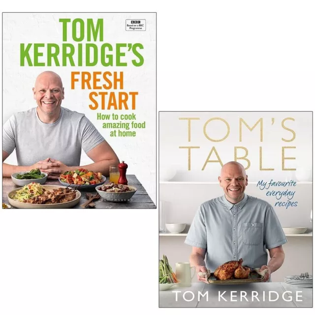 Tom Kerridge Collection 2 Books Set Fresh Start, Toms Table Hardcover NEW