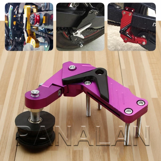 CNC CHAIN TENSIONER Bolt on Roller Motorcycle Chopper ATV Dirt Bike