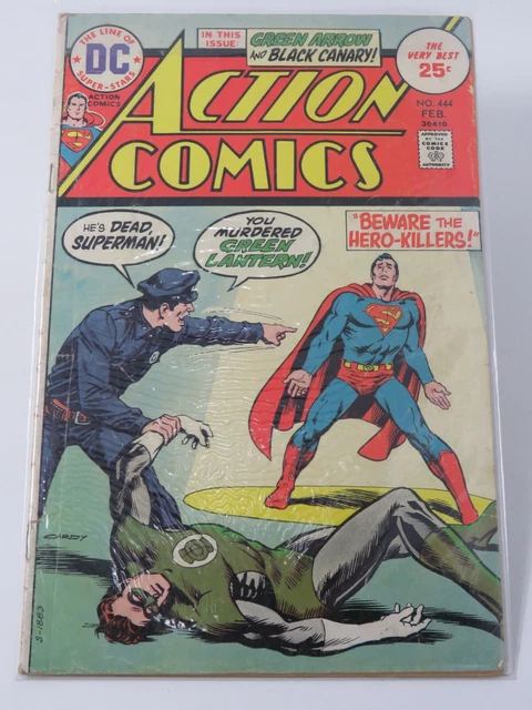 Action Comics #444 (Dc/1975) Hero-Killers/Green Arrow & Black Canary