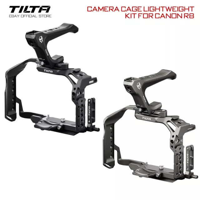 TILTA Camera Cage Lightweight Kit Filmkamera Handle W/ Cable Clamp Für Canon R8