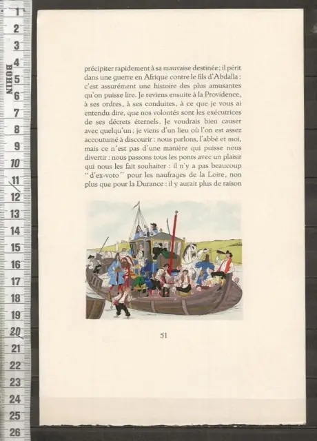 G588 / Henri Lemairie Watercolor / Madame De Sevigne / Sur Velin De Rives