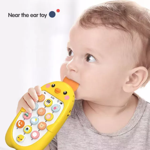 1pc New Baby Cell Phone Toy 6 To 12 Months Pretend Phones cute Toys Musical Toy 2