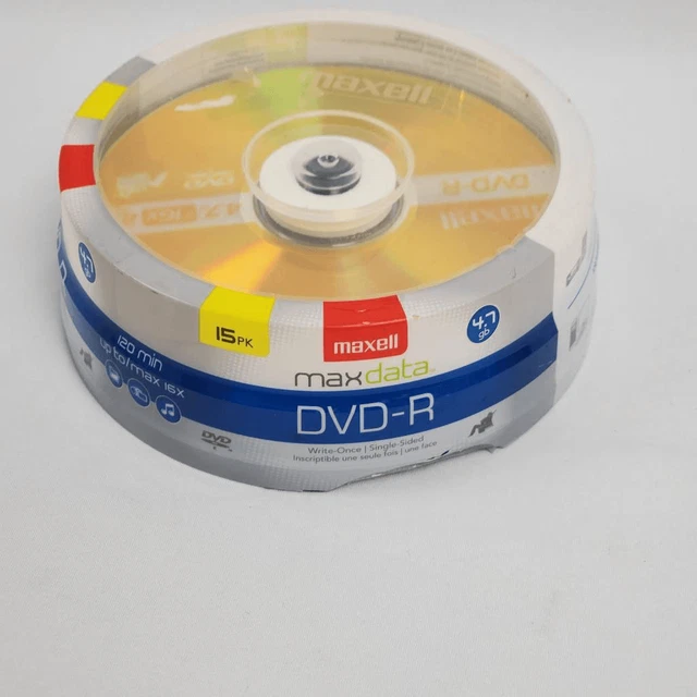 Maxell 15pk DVD-R, 120 Min. Blank DVDs