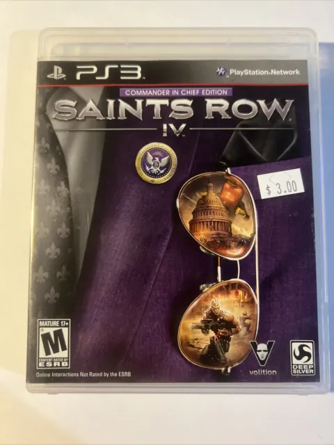 Saints Row IV -- Commander in Chief Edition (Sony PlayStation 3, PS3) Works!