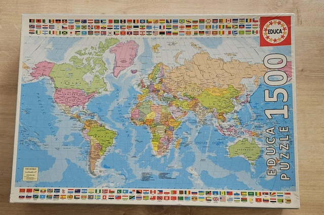 Puzzle - Carte du monde historique - Map Monde - 4000 pièces - Educa