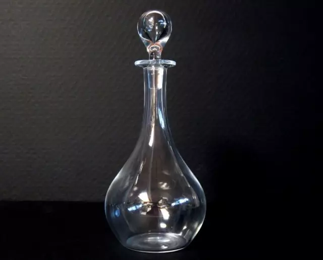 Beautiful Baccarat Montaigne Non Optic 12" Clear Crystal Decanter w/ Stopper